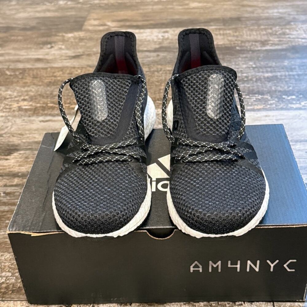 Adidas Speedfactory AM4NYC Shoes Mens Size 7 Sneakers Black Running D97214 NIB - Picture 2 of 12